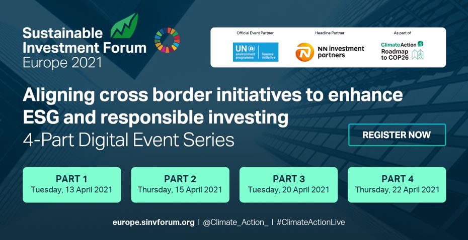 Sustainable Investment Forum Europe 2021 – United Nations Environment –  Finance Initiative