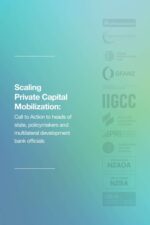Scaling Private Capital Mobilization: Call to action to heads of state, policymakers and multilateral development bank officials