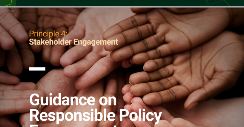 Guidance on Responsible Policy Engagement – United Nations Environment ...